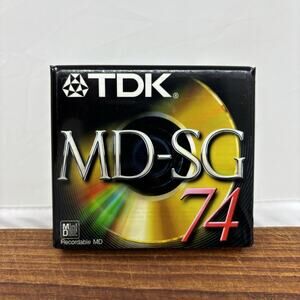 TDK MD-SG 74 Blank Mini Disc New Sealed